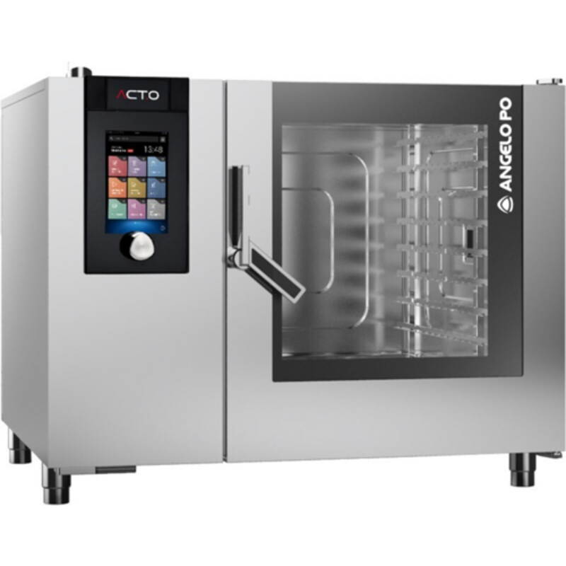 Angelo Po AT82GW ACT.O 8 Pan Gas Combi Oven With Touchscreen, High-Performance Cooking, Smart Technology