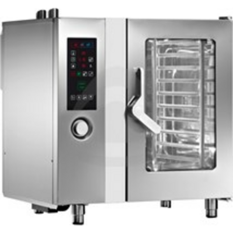 Angelo Po FX101E2 Electric Combi Oven 10 Pan Capacity With User-Friendly Controls And Glass Door