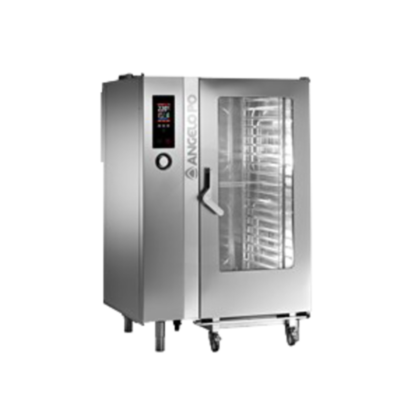 Angelo Po FX202G3 CombiStar Gas Combi Oven 40 Pan Capacity With Digital Control Panel