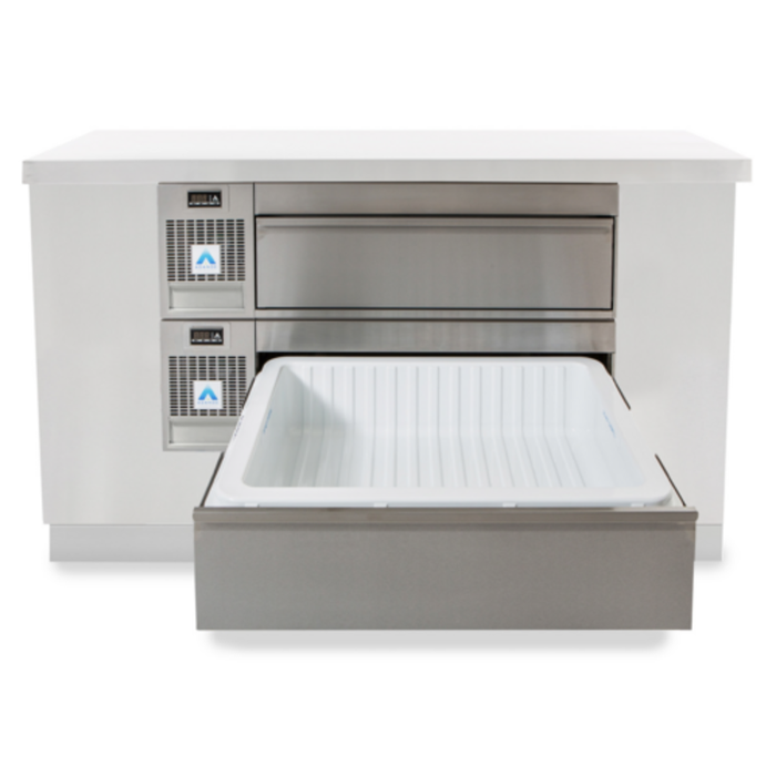 Adande VLS2 43.3 Inch Two Drawer Refrigerated Freezer Base
