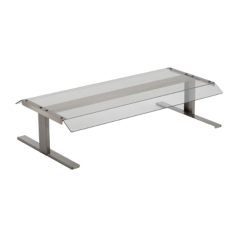 Antunes CRR-50 Stationary Sneeze Guard For Food Protection, Durable Glass Canopy for Food Hygiene.