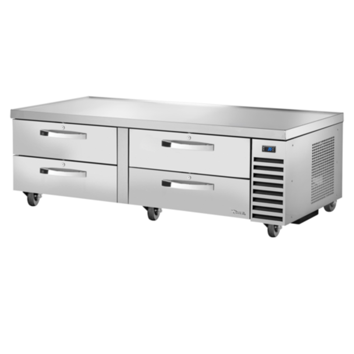 True TRCB-72-HC~SPEC3 Base réfrigérée pour chef de 72 pouces avec support d'équipement