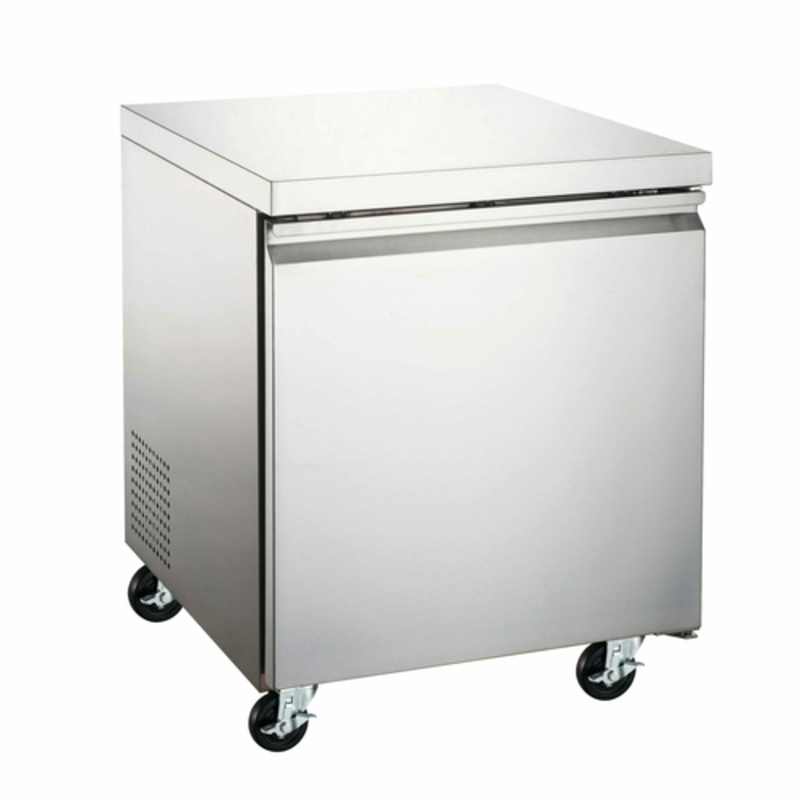 Omcan 50054 27-Inch Stainless Steel Undercounter Refrigerator For Commercial Kitchen Storage