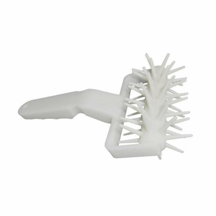 Omcan 80576 4.5-inch wide Dough Docking Professional Bakery Tool roller docker with spiked wheel for pricking dough to prevent bubbles