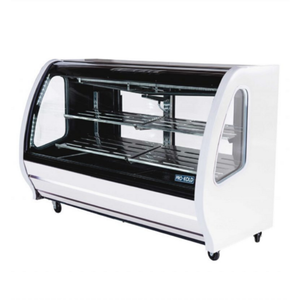 Pro-Kold DDC80W 74.29-Inch White Curved Glass Refrigerated Display Case