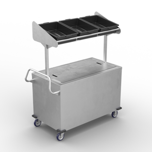 Winholt SS-BC-2748H29-INSULIB-TOS 55.2"L x 28.6"W Mobile Merchandiser Cart
