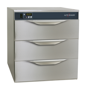 Alto-Shaam Warming Drawer With Three Drawers And Digital Temperature Control For Food Holding.