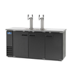 Arctic Air ADD72R-2 73" Direct Draw Draft Beer Cooler With Dual Taps And Ample Storage For Kegs