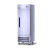 One-Section Reach-In Freezer With Stainless Steel Exterior And Spacious Interior For Commercial Use.
