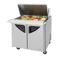 Turbo Air TST-36SD-15-N6 Meuble à sandwichs double section Mega Top de 91 cm