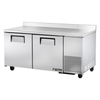 True Manufacturing Deep Worktop Freezer With Solid Doors And Spacious Prep Area