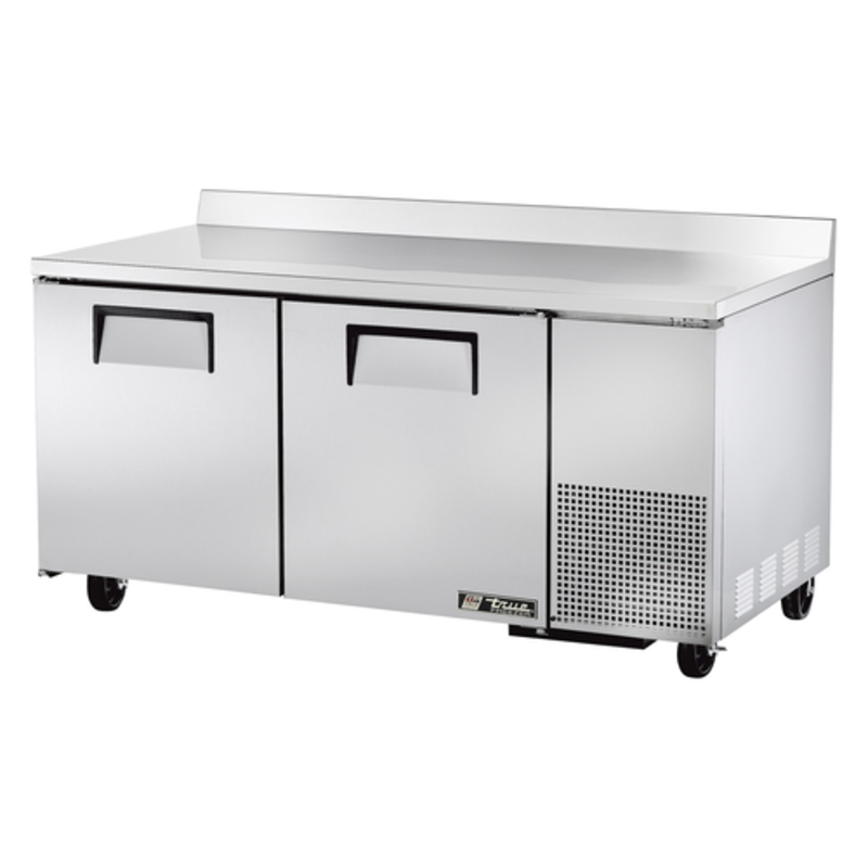 True Manufacturing Deep Worktop Freezer With Solid Doors And Spacious Prep Area