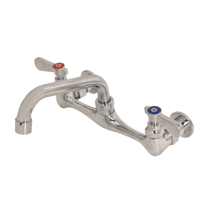 Omcan 39254 Splash Mount Faucet 8" Center 6" Spout