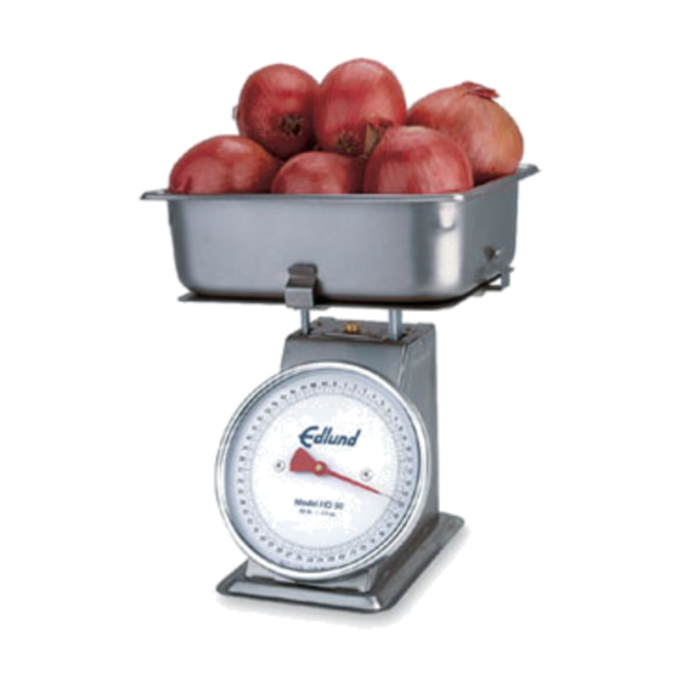Edlund 48530 HD-50P 50 lb. Capacity Dial Receiving Scale