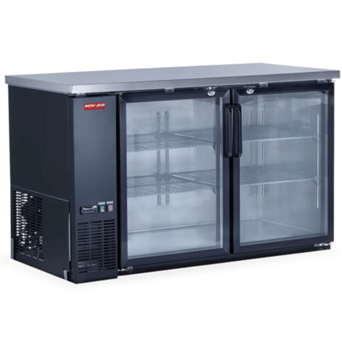 New Air NBB-60-SG 59-Inch Glass Door Back Bar Refrigerator