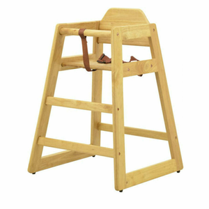 Chaise haute de restaurant en bois durable Omcan 80610 pour nourrissons