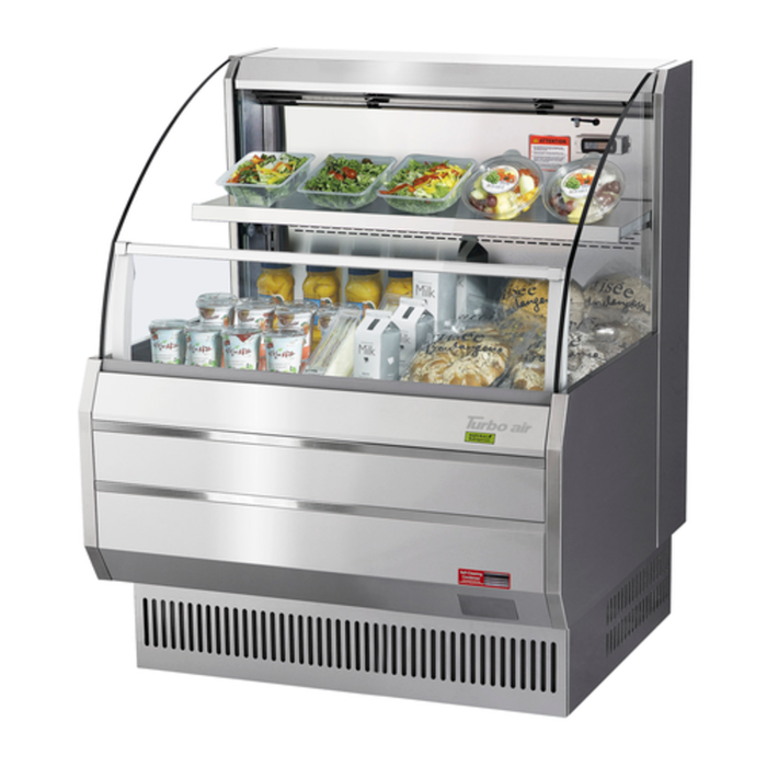 Turbo Air TOM-30LS-N 28-1/8"W Horizontal Open Display Merchandiser