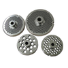 Four OMCAN Stainless Steel Grinder Plates Designed For Meat Processing And Food Safety