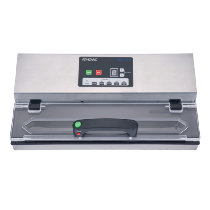 Tag alternatif : Machine commerciale externe de 16 pouces à sceller sous vide ATMOVAC BURAN en acier inoxydable avec panneau de contrôle numérique