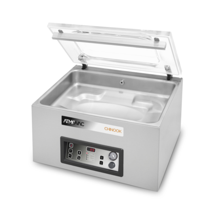Barre-scellant ATMOVAC de 20 pouces Machine commerciale d’emballage sous vide Scelleur de chambre avec couvercle transparent pour emballage alimentaire commercial