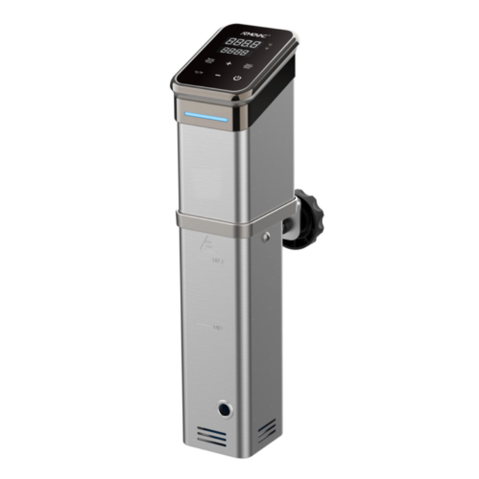 Alt Tag: ATMOVAC SV-PRO 15.6 Gallon Thermal Immersion Sous Vide Circulator stainless steel precision sous vide cooker with digital display
