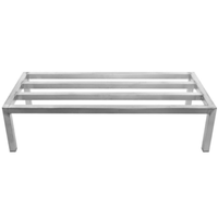 Alt Tag: Atosa ADR204808 Heavy Duty Aluminum Dunnage Rack 1800 lb Capacity aluminum dunnage rack for commercial kitchen storage