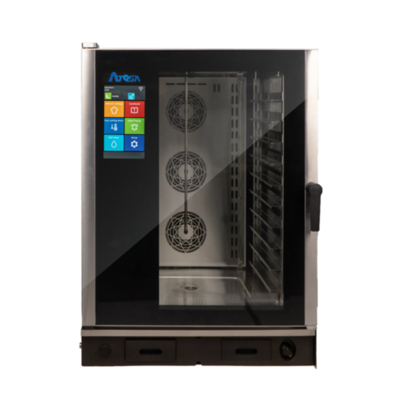 Atosa AEC-1021 E Electric Combi Oven With 10 Pan Capacity Featuring A User-Friendly Touchscreen Interface