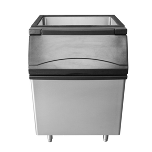 Alt Tag: Atosa CYR400P 396 lbs. Capacity Stainless Steel Ice Storage Bin front view commercial ice bin stainless steel