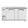 Atosa MBB69GR 68" Refrigerated Back Bar Cooler Cabinet With Two Doors And Stainless Steel Finish
