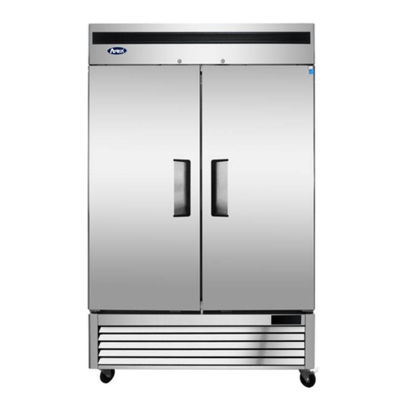 Atosa MBF8503GR 54.4"W Two-Section Reach-In Bottom Mount Freezer With Stainless Steel Exterior
