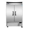Alt Tag: Atosa 54 Inch Stainless Steel Bottom Mount Reach-In Refrigerator 2-door commercial kitchen unit, stainless steel exterior