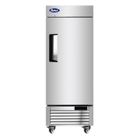 Atosa 24-Inch Bottom Mount Single Section Reach-In Refrigerator stainless steel single door commercial refrigerator with bottom mount compressor