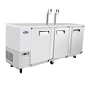 Atosa MKC90GR Draft Beer Cooler With 4 Keg Capacity Featuring Three Doors And Two Draft Taps Ideal For High-Volume Bars