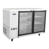 Atosa SBB59GGRAUS1 57-3/4" Shallow Depth Back Bar Cooler With Glass Doors And Shelves