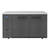 Atosa SBB59GRAUS2 57-3/4"W Shallow Depth Back Bar Cooler with Stainless Steel Top and Two Doors