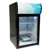 Omcan 44529 16.5" Wide Countertop Display Refrigerator for easy merchandising of chilled items in limited spaces.