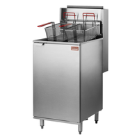 Rosko RO-FFG-160-N 60 lb. Capacity 20" Gas Floor Fryer