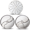 Dito Sama Mixer Accessory Discs Featuring Three High-Quality Discs For Slicing, Grating, And Julienne Preparation