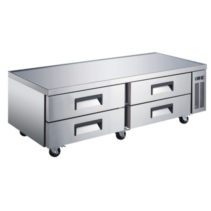 U-Star USCB-72 72" Four-Drawer Refrigerated Chef Base Stand