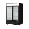 EFI F2-54GDVC 54.4" Glass Door Freezer Merchandiser with Black Exterior and LED Interior Lighting.
