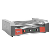 Omcan 44692 22.6" 9-Roller Electric Countertop Hot Dog Grill