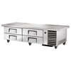 True TRCB-79-86-HC 86-1/4 Inch Four-Drawer Refrigerated Chef Base For Professional Kitchens