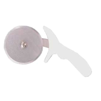 OMCAN 12794 4" Pizza Cutter with Black Plastic Handle