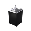Alt Tag: Fagor 25 Inch Single Door Direct Draw Draft Beer Cooler single-keg kegerator with tap tower and stainless top