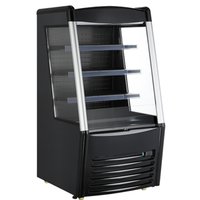 Omcan 47515 28-inch Grab-and-Go Open Refrigerated Display Merchandiser with LED lighting and open front shelves