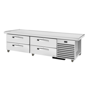 Base réfrigérée quatre tiroirs True Refrigeration SPEC3 de 86 pouces