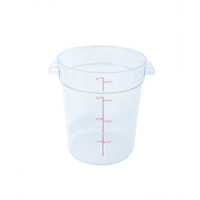 Omcan 80171 4 Quart Clear Polycarbonate Square Food Storage Container