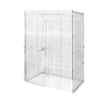 Alt Tag: OMCAN 48431 Chrome Mobile Security Cage 60-Inch Panels NSF chrome wire lockable storage cage 60x24x64 panels only