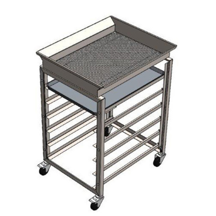 Resfab TD-6P Mobile Fryer Dump Table 27.88" x 22.44"