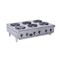 Royal RHPE-48-8 48"W Electric Countertop Hotplate with 8 Elements